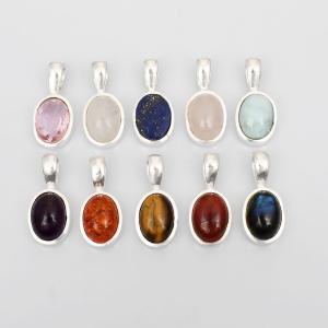 Multi Gemstone Pendant Set for Women