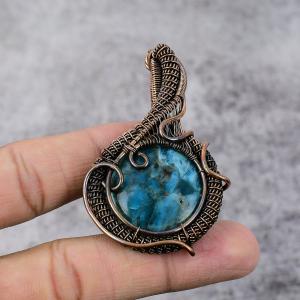 Labradorite Copper Wire Wrap Pendant for Women