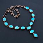 Turquoise Gemstone Copper Necklace for Loved Ones
