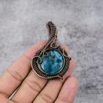 Labradorite Copper Wire Wrap Pendant for Women