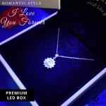 Custom Silver Love Star Necklace for Girlfriend