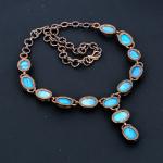Turquoise Gemstone Copper Necklace for Loved Ones