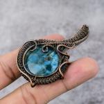 Labradorite Copper Wire Wrap Pendant for Women