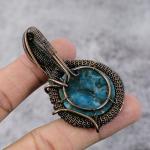 Labradorite Copper Wire Wrap Pendant for Women