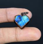 Labradorite Copper Electroplated Pendant for Loved Ones