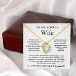 Love Message Necklace for Wife's Special Day