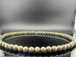 Nature Green Hetian Jade Beaded Necklace for Her