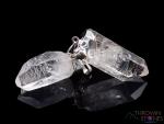 Clear Quartz Crystal Pendant - Handmade Gift for Him