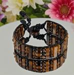 Men's Natural Tiger's Eye Stone Energy Bracelet