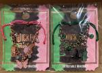 Set of 2 Adjustable Charms Bracelets: Glinda & Elphaba
