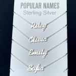 Personalized Sterling Silver Name Plate Necklace