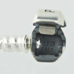 PANDORA Silver Charm Bracelet with Pink Crystals