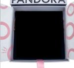 PANDORA Silver Charm Bracelet with Pink Crystals