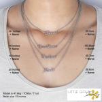 Personalized Sterling Silver Name Plate Necklace