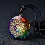 Chakra Healing Orgonite Crystal Pendant Necklace