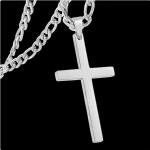 Sterling Silver Christian Cross Necklace with Chain