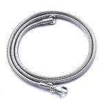 Stainless Steel Round Snake Chain Necklace 7-47