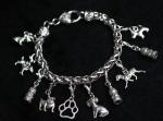 Firefighter Charm Bracelet for Dog Lovers