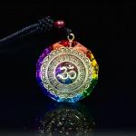 Chakra Healing Orgonite Crystal Pendant Necklace
