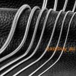 Stainless Steel Round Snake Chain Necklace 7-47