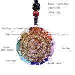 Chakra Healing Orgonite Crystal Pendant Necklace