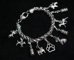 Firefighter Charm Bracelet for Dog Lovers