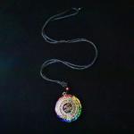 Chakra Healing Orgonite Crystal Pendant Necklace