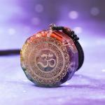 Chakra Healing Orgonite Crystal Pendant Necklace