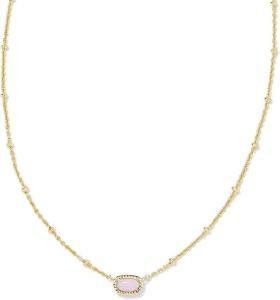 Kendra Scott Mini Elisa Pink Opalite Necklace
