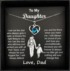Dad's Heartfelt Necklace for Daughter's Special Moments