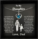Dad's Heartfelt Necklace for Daughter's Special Moments