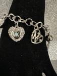 Silver Tone Key Charm Bracelet by Michael Kors