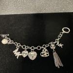 Silver Tone Key Charm Bracelet by Michael Kors