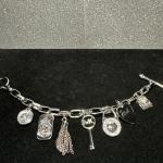 Michael Kors Silver Charms Bracelet and Bangle