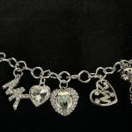 Silver Tone Key Charm Bracelet by Michael Kors
