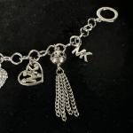 Silver Tone Key Charm Bracelet by Michael Kors