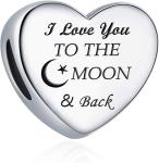 I Love You to the Moon Bracelet Charm