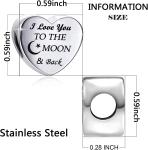 I Love You to the Moon Bracelet Charm