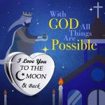 I Love You to the Moon Bracelet Charm