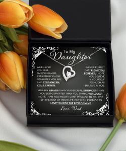 Dad's Love Necklace for Daughter's Birthday Gift