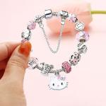 Hello Kitty Adjustable Stainless Steel Charm Bracelet