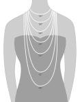 925 Sterling Silver Box Chain Pendant Necklace