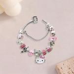 Hello Kitty Adjustable Stainless Steel Charm Bracelet