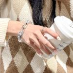 Hello Kitty Adjustable Stainless Steel Charm Bracelet