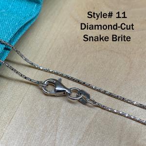 Unique 925 Sterling Silver Chain Necklace from Italy