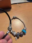 Sterling Silver Pandora Charm Bracelet
