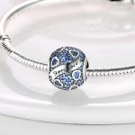 925 Sterling Silver Birthstone Charm Bead for Bracelets