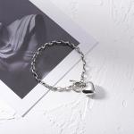 Heart Charm Bracelet in 925 Sterling Silver