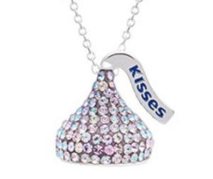HERSHEY'S KISSES Women's Crystal Pendant Necklace