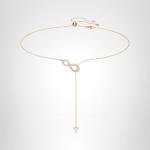 SWAROVSKI Women's Infinity Crystal Jewelry Collections, Rhodium & Rose Gold Tone Finish